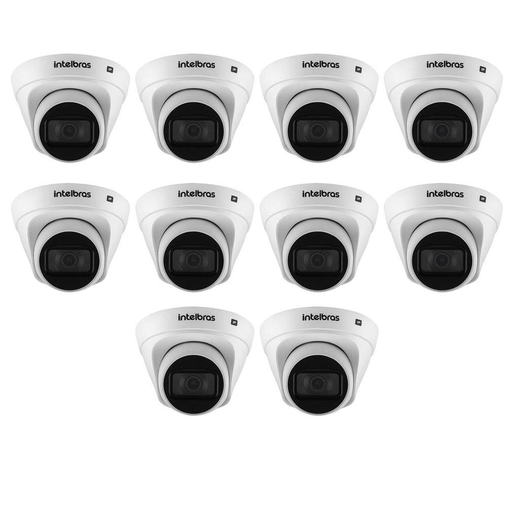 Kit 10 Câmera De Tv Ip Bullet Intelbras Vip 1130 D G3