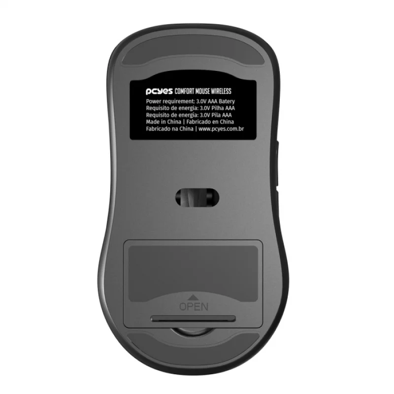 Imagem 2 de 5 do produto Mouse Sem Fio Comfort 1200dpi Pmoc12w PCyes