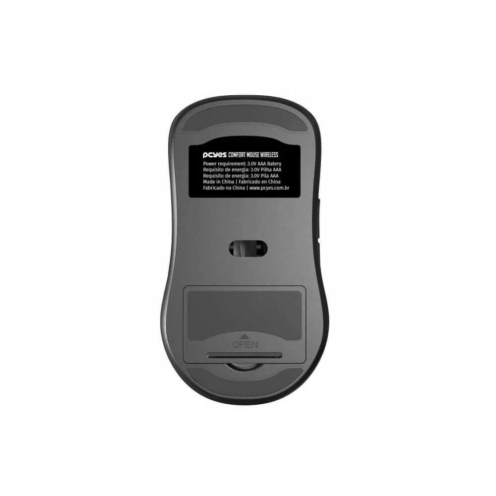 Imagem 3 de 5 do produto Mouse Sem Fio Comfort 1200dpi Pmoc12w PCyes