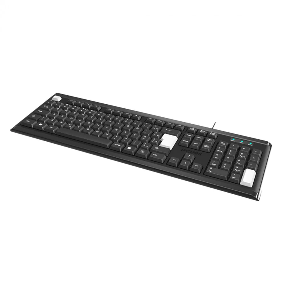 Imagem 3 de 5 do produto Teclado Usb Classic 2mt Ptocl2ab 108066 PCyes