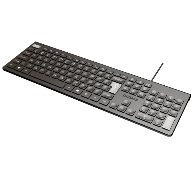 Imagem 4 de 5 do produto Teclado Usb Soft Com Multimídia 2mt Ptosf2ab 108068 PCyes