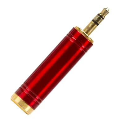 Adaptador P10 Para P2 Santo Angelo, Stereo, Niquelado, Vermelho