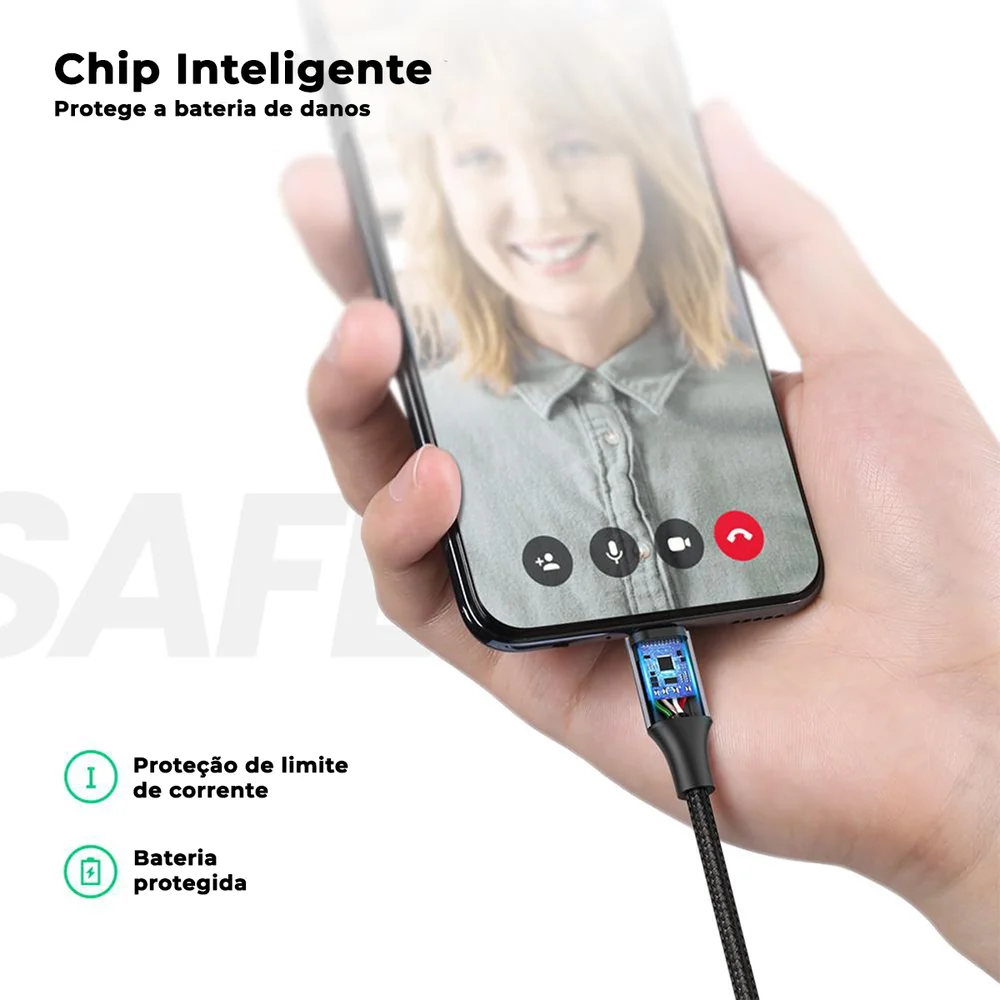 Imagem 3 de 5 do produto Cabo De Celular Ugreen Carga Rápida Turbo Micro USB V8 1m