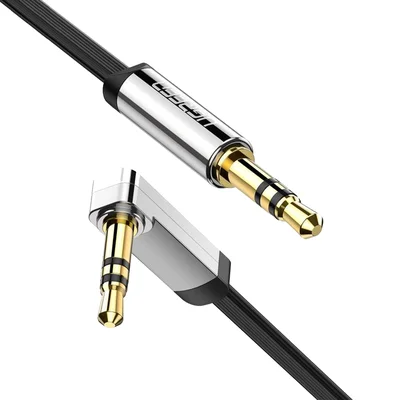 Cabo Ugreen Flat Audio, Auxiliar P2, P2, 90, 3.5mm - 1m.