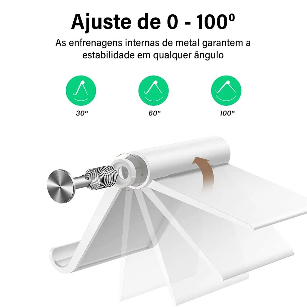 Imagem 2 de 5 do produto Ugreen Suporte Celular Smartphone Tablet Movel Mesa Branco