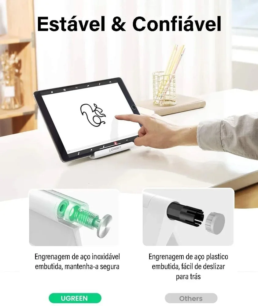 Imagem 3 de 5 do produto Ugreen Apoio Universal Suporte Para Tablet Ipad Móvel Mesa