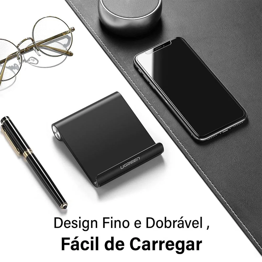 Imagem 4 de 5 do produto Ugreen Suporte Celular Smartphone Tablet Movel Mesa Preto
