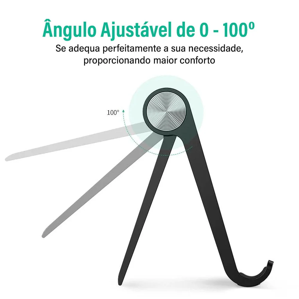 Imagem 5 de 5 do produto Ugreen Suporte Celular Smartphone Tablet Movel Mesa Preto