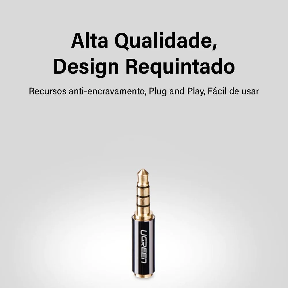 Imagem 5 de 5 do produto Ugreen Adaptador P1 2.5mm Fêmea Para P2 3.5mm Macho