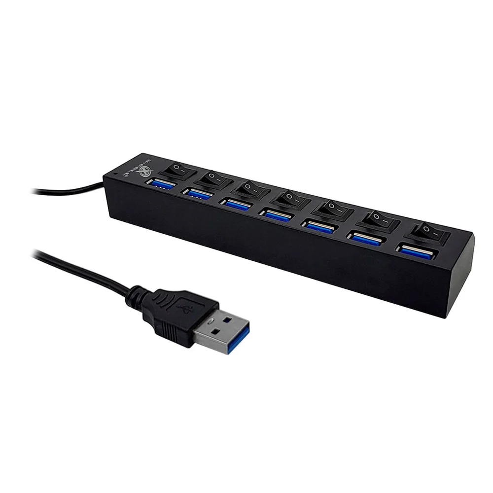 XimApex＋USBハブ Hub Usb 7 Portas 2.0 Adaptador Extensor Chave de Ligar/Desligar