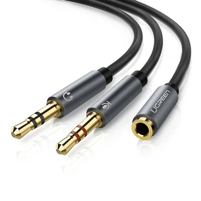 Divisor Splitter P3 Fone De Ouvido P2 E Mic Fone P2 Ugreen