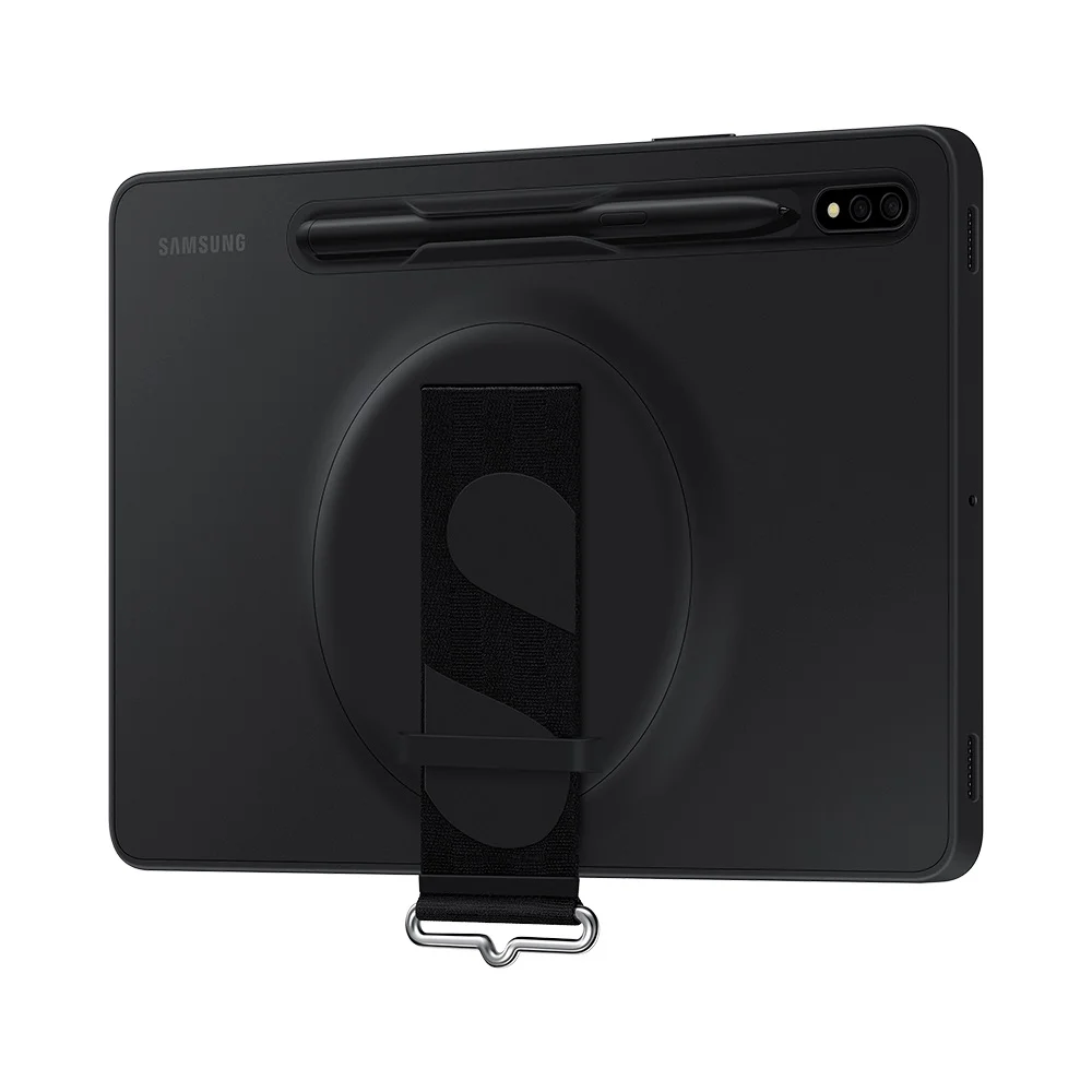 Imagem 3 de 5 do produto Capa Strap C/ Cinta Samsung Galaxy Tab S8/s7 Preta