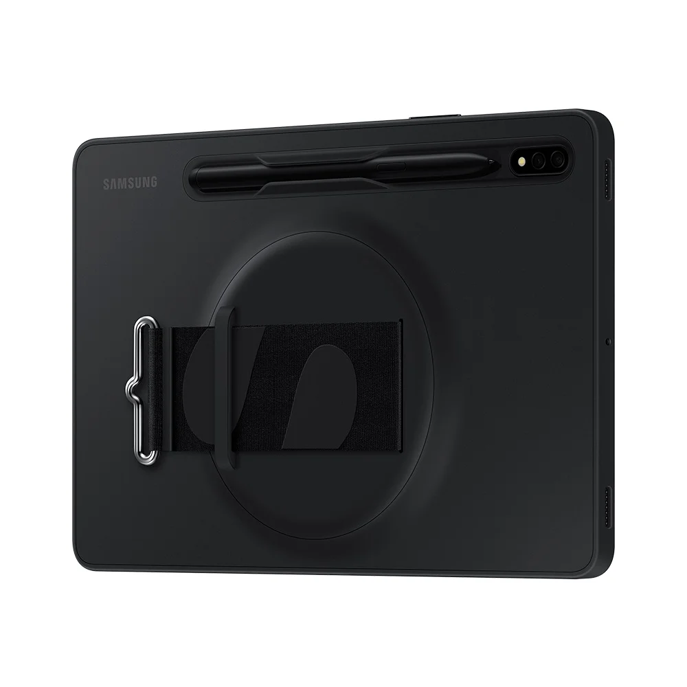 Imagem 4 de 5 do produto Capa Strap C/ Cinta Samsung Galaxy Tab S8/s7 Preta