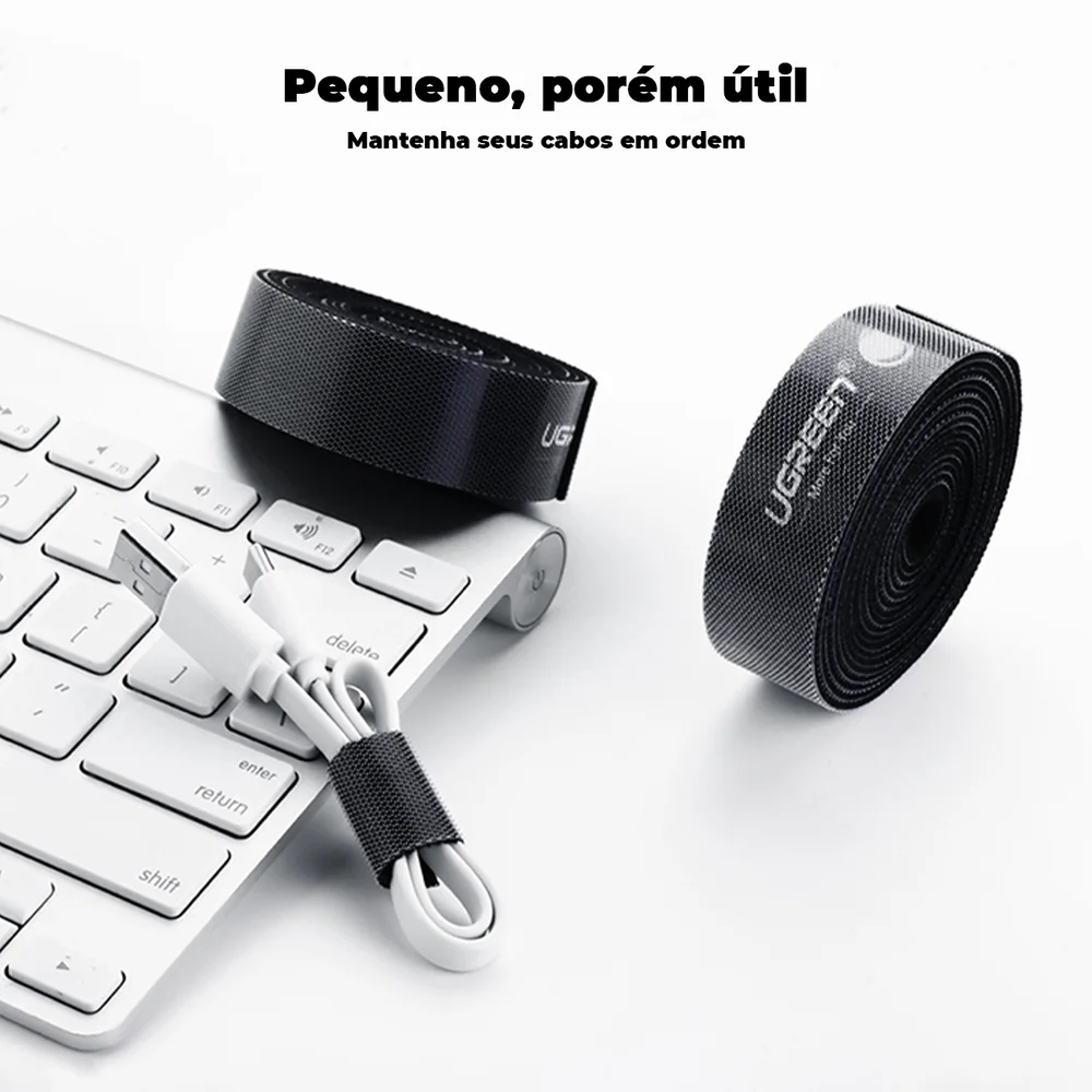 Imagem 2 de 3 do produto Organizador Braçadeira De Cabos Ugreen Pc E Instrumentos 5m