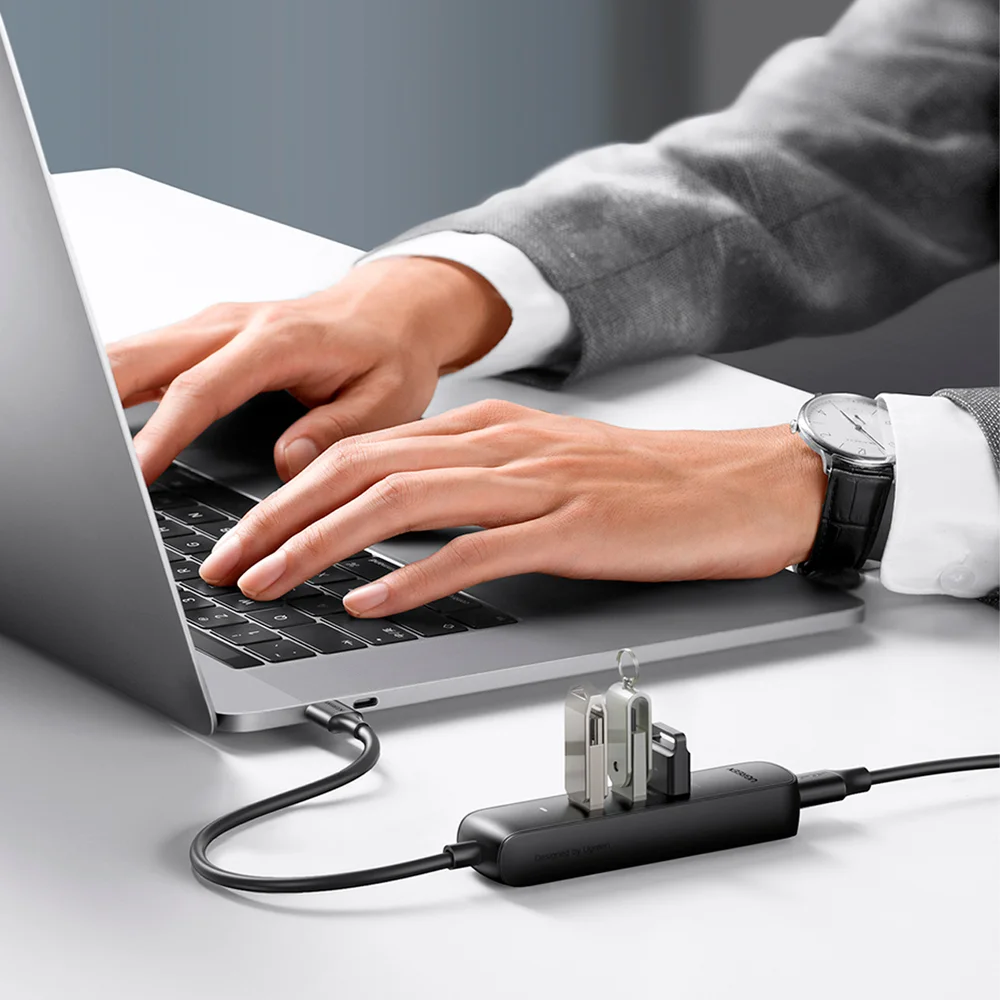 Imagem 5 de 5 do produto HUB USB 4 Portas USB A 3.0 HD SSD Pendrive Ugreen 5gbps 1m