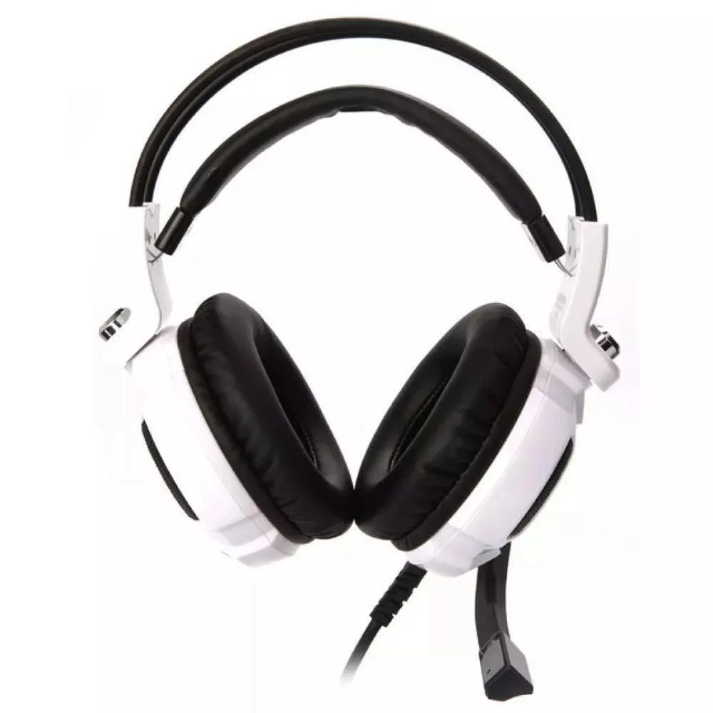 Imagem 3 de 3 do produto Headset Gamer knup Kp-400, P2, Cabo 2.2m, Branco