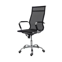 Cadeira De Escritorio Presidente Giratoria Charles Eames Mesh - Preta