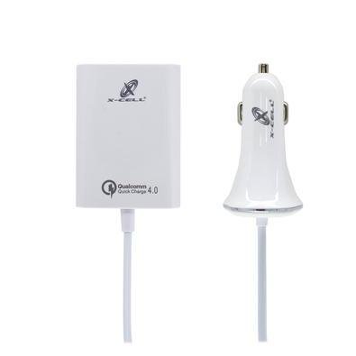 Carregador Veicular Com Extensor Usb X-cell Xc-kt-18