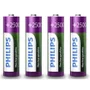 Pilha Recarregável AA Philips, 4 Unidades, 2500mAh, 1.2V