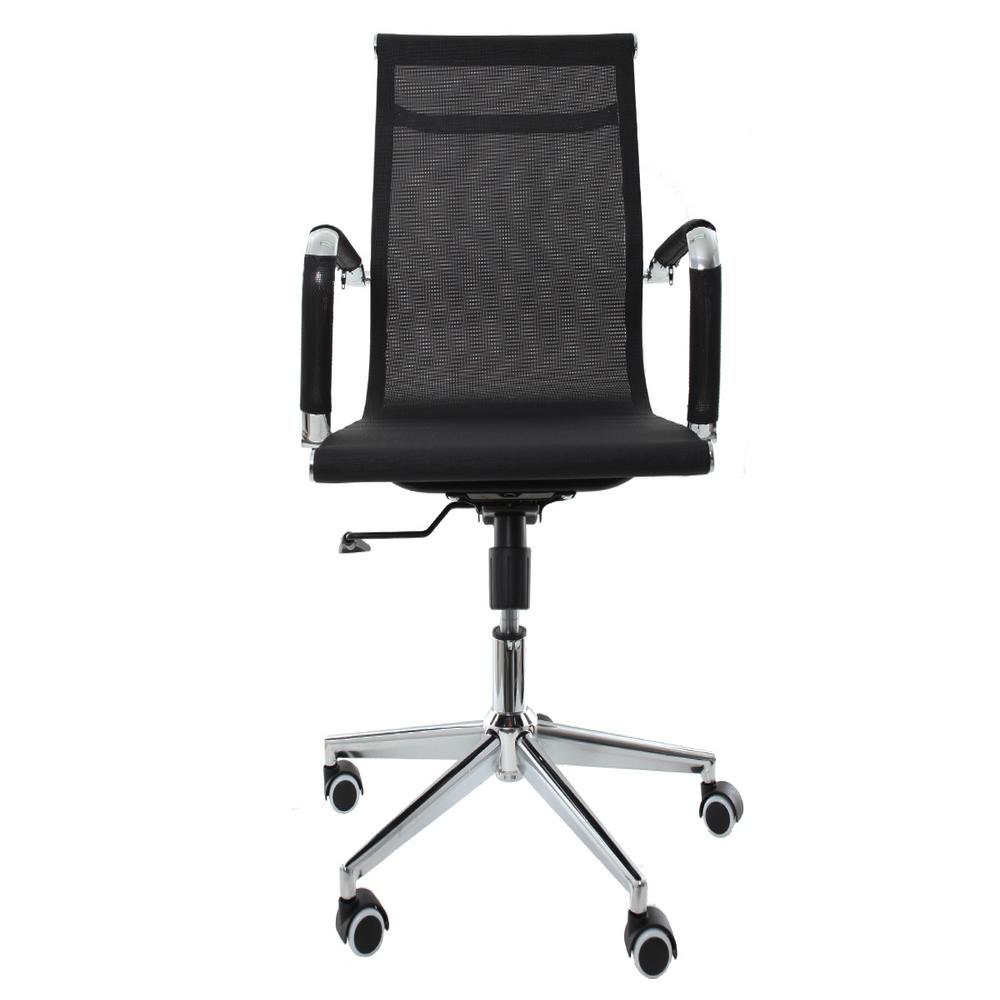 Imagem 2 de 5 do produto Kit 2 Cadeiras De Escritório Diretor Mesh Preta - Preto