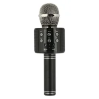 Microfone De Karaokê Sem Fio Portátil, Player De Karaokê Portátil Bluetooth Preto