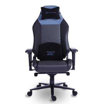 Cadeira Gamer, XT Racer Draco, Reclinável Ergonômica, Tecido Polyester, Preto e Azul.