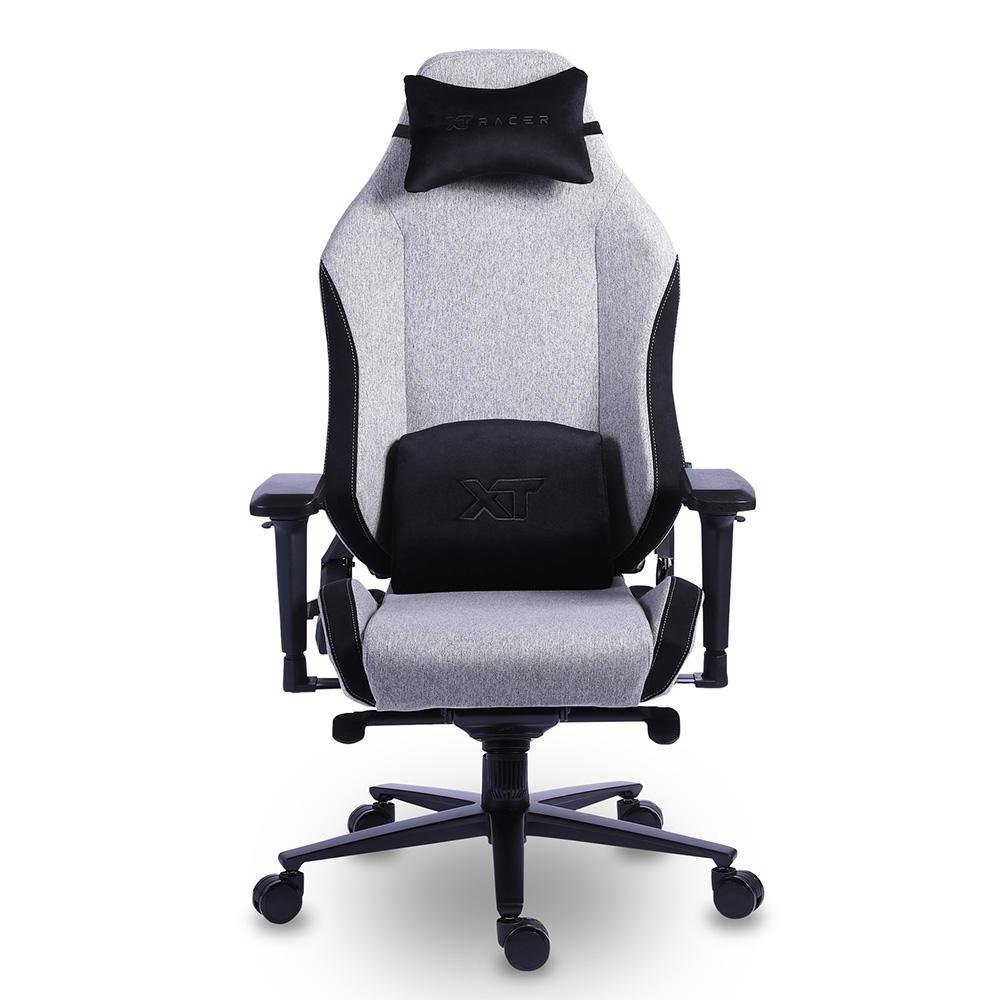 Cadeira Gamer, XT Racer Draco, Reclinável Ergonômica, Tecido Polyester, Preto e Cinza. Cadeira Gamer, XT Racer Draco, Reclinável Ergonômica, Tecido Polyester, Preto e Cinza.