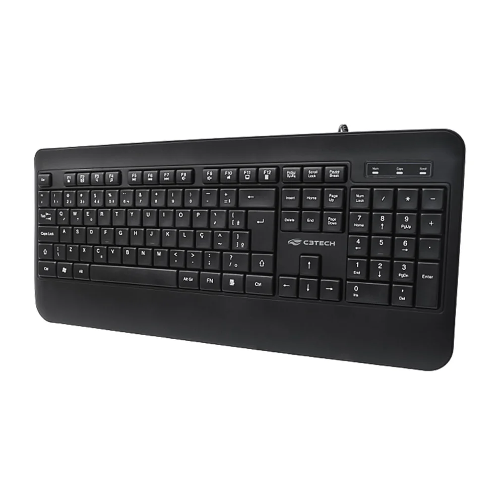 Imagem 3 de 5 do produto Teclado Multimídia C3tech Usb Abnt2 Preto - Kb-m100bk