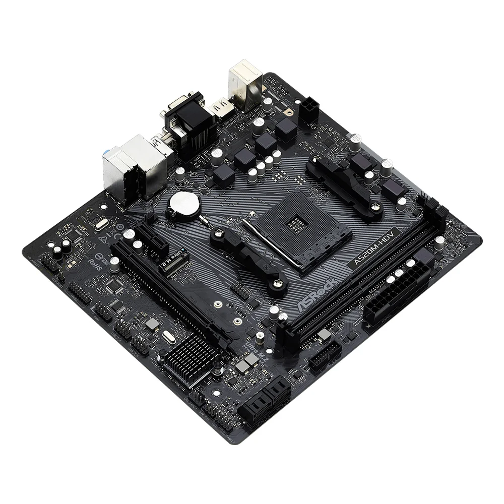 Placa Mae Asrock AMD AM4 A520 2xddr4 KaBuM