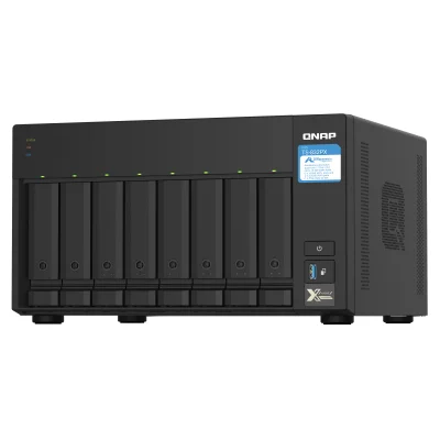 Storage Qnap 4GB Annapurna Labs Alpine AL324, NAS, ARM Cortex-A57 1.7Ghz, SODDIM DDR4, Torre 8x Baias, Sem HD - TS-832PX-4G-US