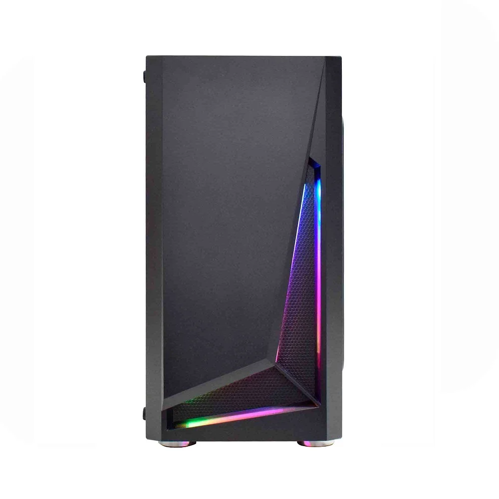 Imagem 3 de 5 do produto Gabinete Gamer K-mex Cg-01kt Hawk Ii Fita Led Rgb Latetal Full Acrílico S/ Fonte - Cg01ktrh0010b0x
