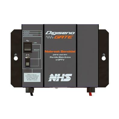 Nobreak NHS Digiseno Gate 1/2 HP, 12V, Senoidal 750VA E/S 120V/220V Selecionável, Sem Bateria - 91.P0.007500