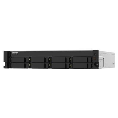 Storage Qnap Annapurna Labs Alpine AL324, NAS, ARM Cortex-A57, 1.7GHz, 4GB DDR4, Rack 8x Baias, Sem HD - TS-832PXU-RP-4G-US