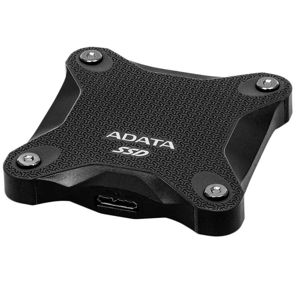 Imagem 5 de 5 do produto SSD Externo Portátil Adata Sd600q, 480GB, SATA, Leitura 440mb/s, Gravação 440mb/s, Preto - Asd600q-480gu31-cbk
