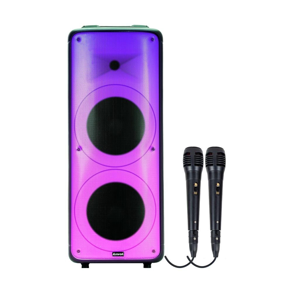 Altofalante Bluetooth Preta Amvox Party Vox Prime 2000w Com 02 Microfones Altofalante Bluetooth Preta Amvox Party Vox Prime 2000w Com 02 Microfones