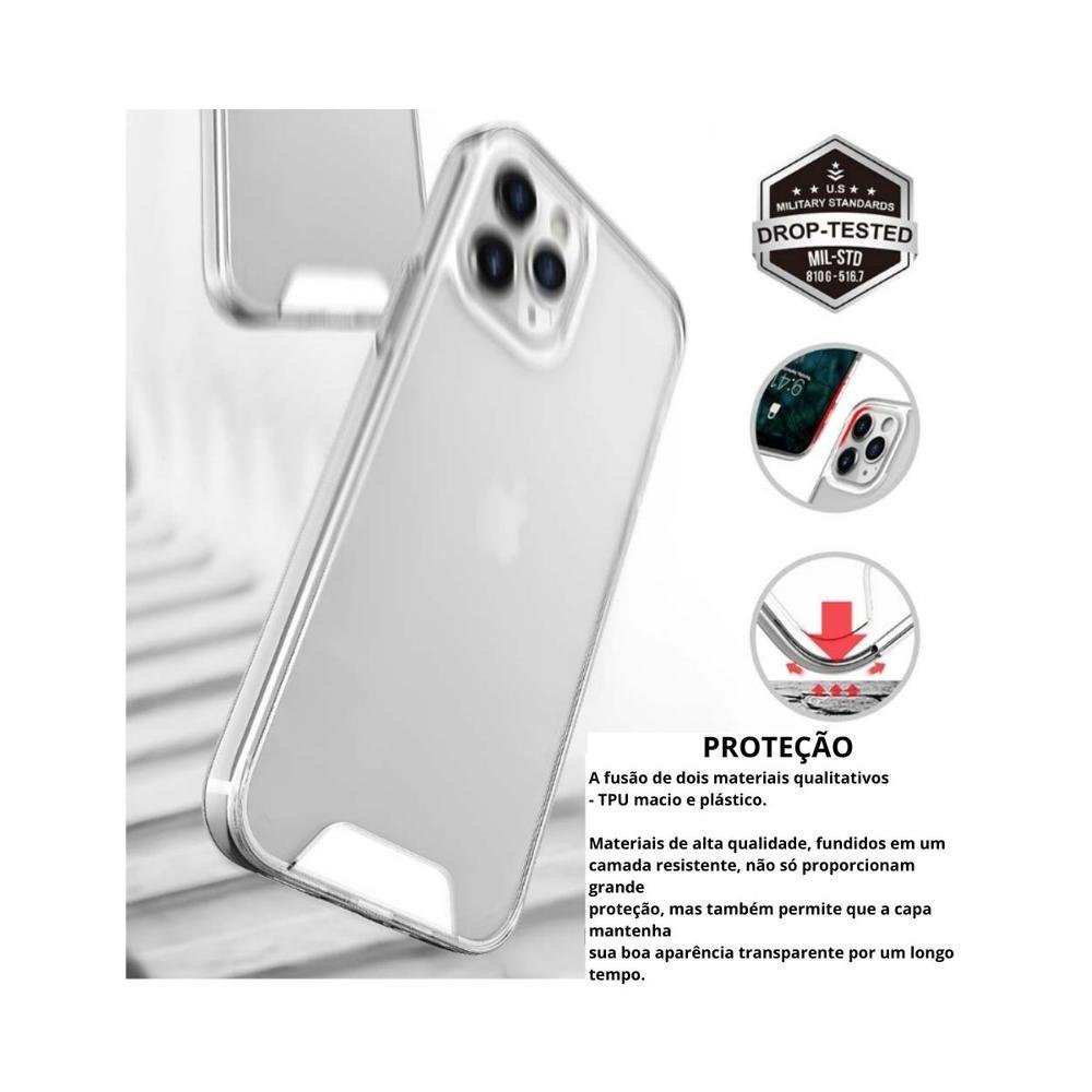 Imagem 3 de 5 do produto Capa Capinha Clear Space Para Samsung Galaxy S22 5g Tela 6.1