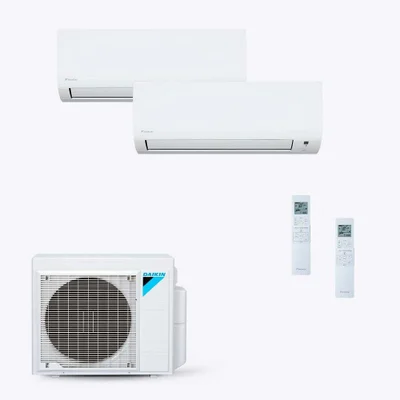 Ar-condicionado Multi Split Daikin Advance Inverter Evaps 9000 + 12000 Btus + Cond 18000 Btus Quente/frio 220v