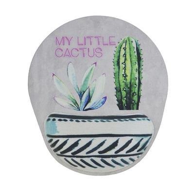 Mouse Pad Ergonômico Confort  Estampa Cactus Neoprene Reliza