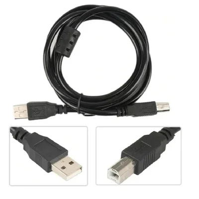 Cabo De Impressora USB 2.0 A-B Exbom, Para HP, Epson, Canon, Lexmark, 1.8M