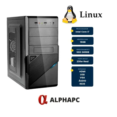 Computador Alphapc, Intel Core I7 16GB, SSD 240GB
