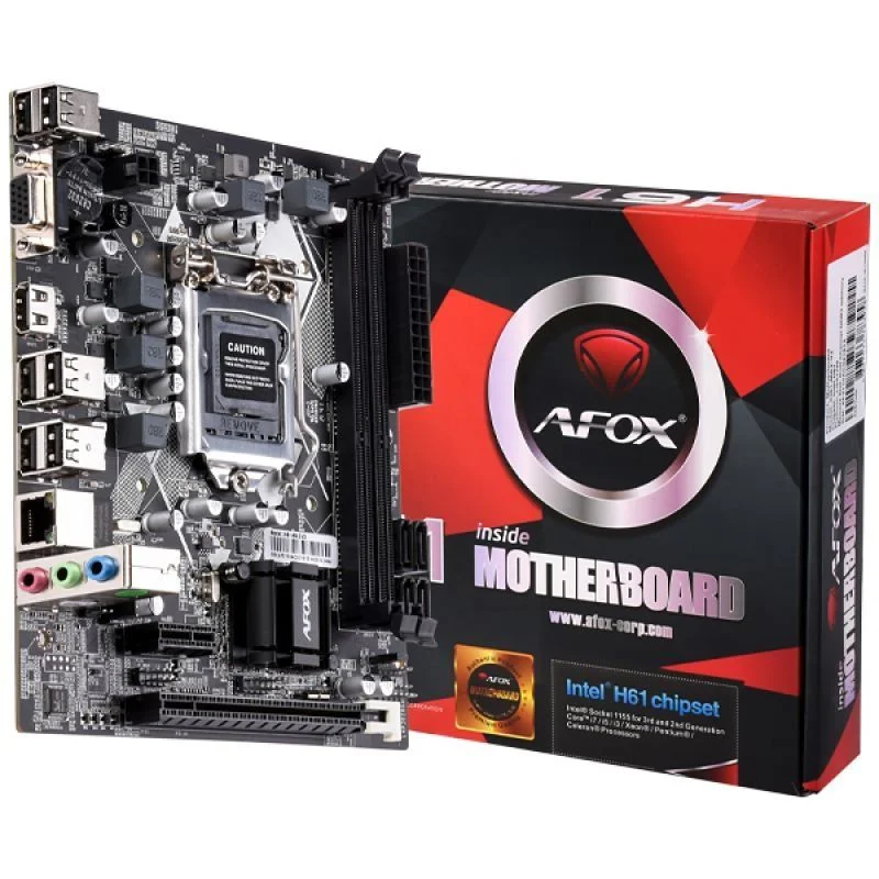 Imagem 2 de 4 do produto Placa Mãe Afox H61 Intel Ddr3 Lga 1155 Ih61-ma2-v2 I3/i5/i7