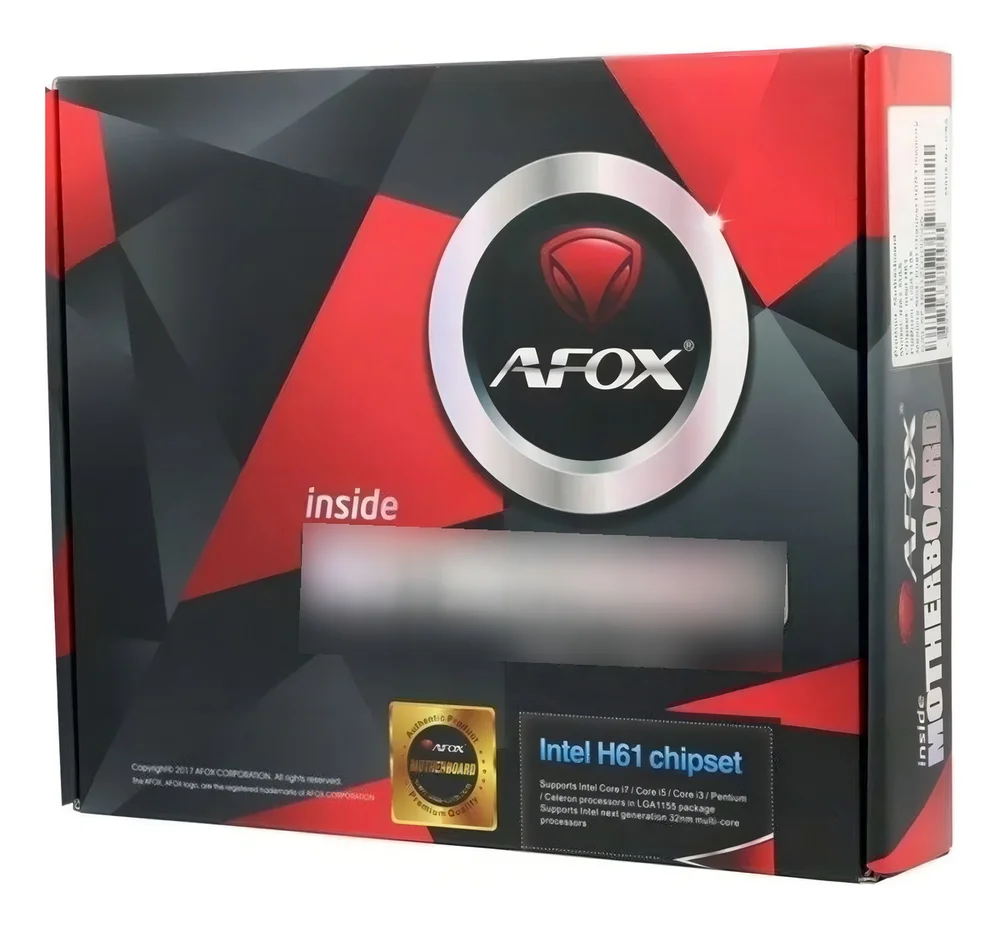 Imagem 3 de 4 do produto Placa Mãe Afox H61 Intel Ddr3 Lga 1155 Ih61-ma2-v2 I3/i5/i7