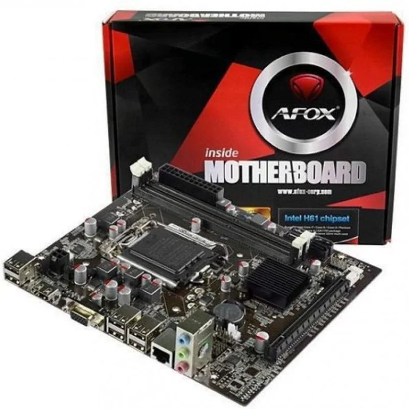 Imagem 4 de 4 do produto Placa Mãe Afox H61 Intel Ddr3 Lga 1155 Ih61-ma2-v2 I3/i5/i7