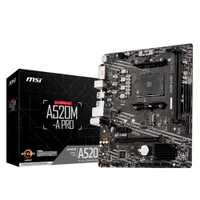 Placa-Mãe MSI A520M-A PRO, AMD AM4, mATX, DDR4, HDMI, Gigalan
