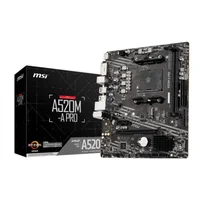Placa-Mãe MSI A520M-A PRO, AMD AM4, mATX, DDR4, HDMI, Gigalan 2