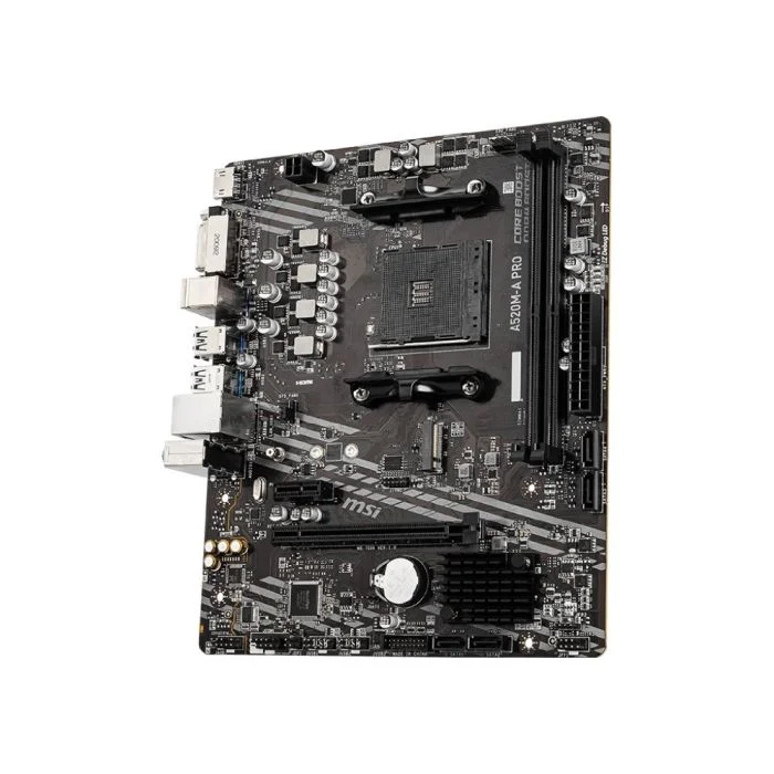 Imagem 4 de 5 do produto Placa-Mãe MSI A520M-A PRO, AMD AM4, mATX, DDR4, HDMI, Gigalan