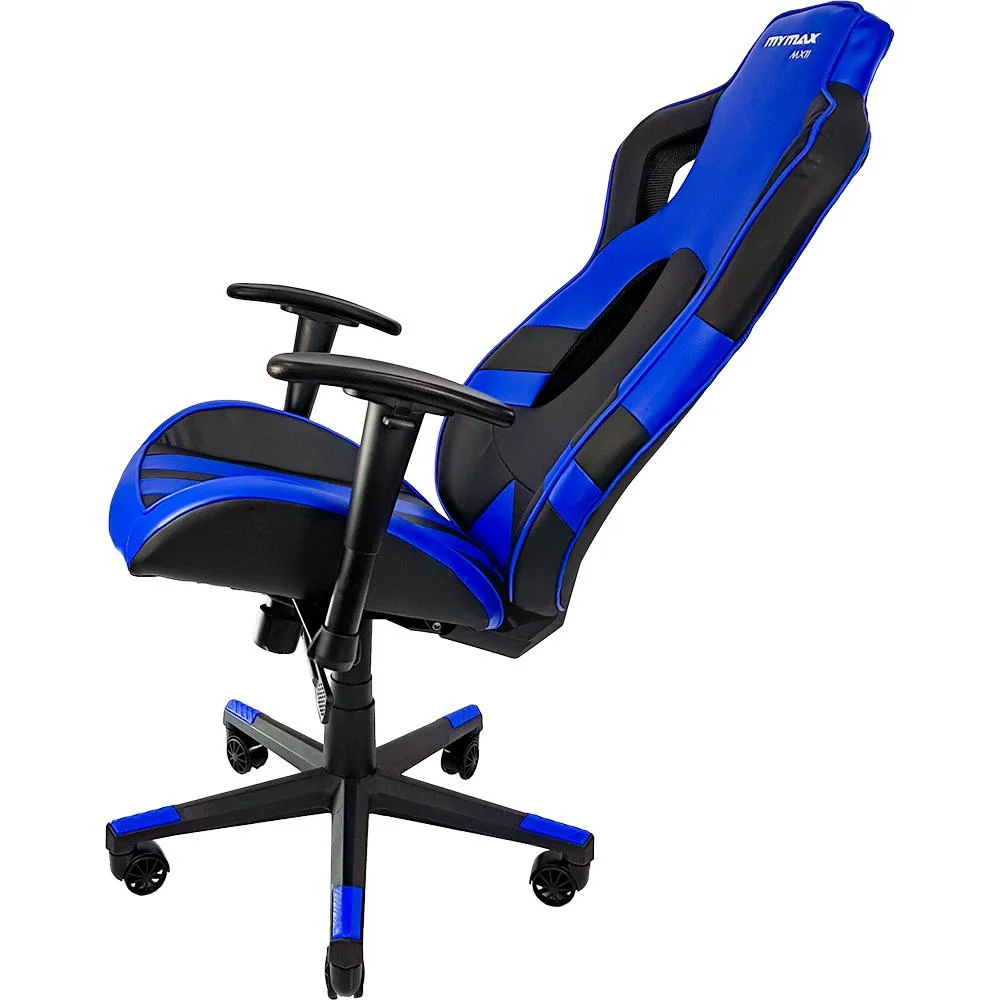 Cadeira Gamer, MX11, Giratória, Preto E Azul, Mymax Cadeira Gamer, MX11, Giratória, Preto E Azul, Mymax