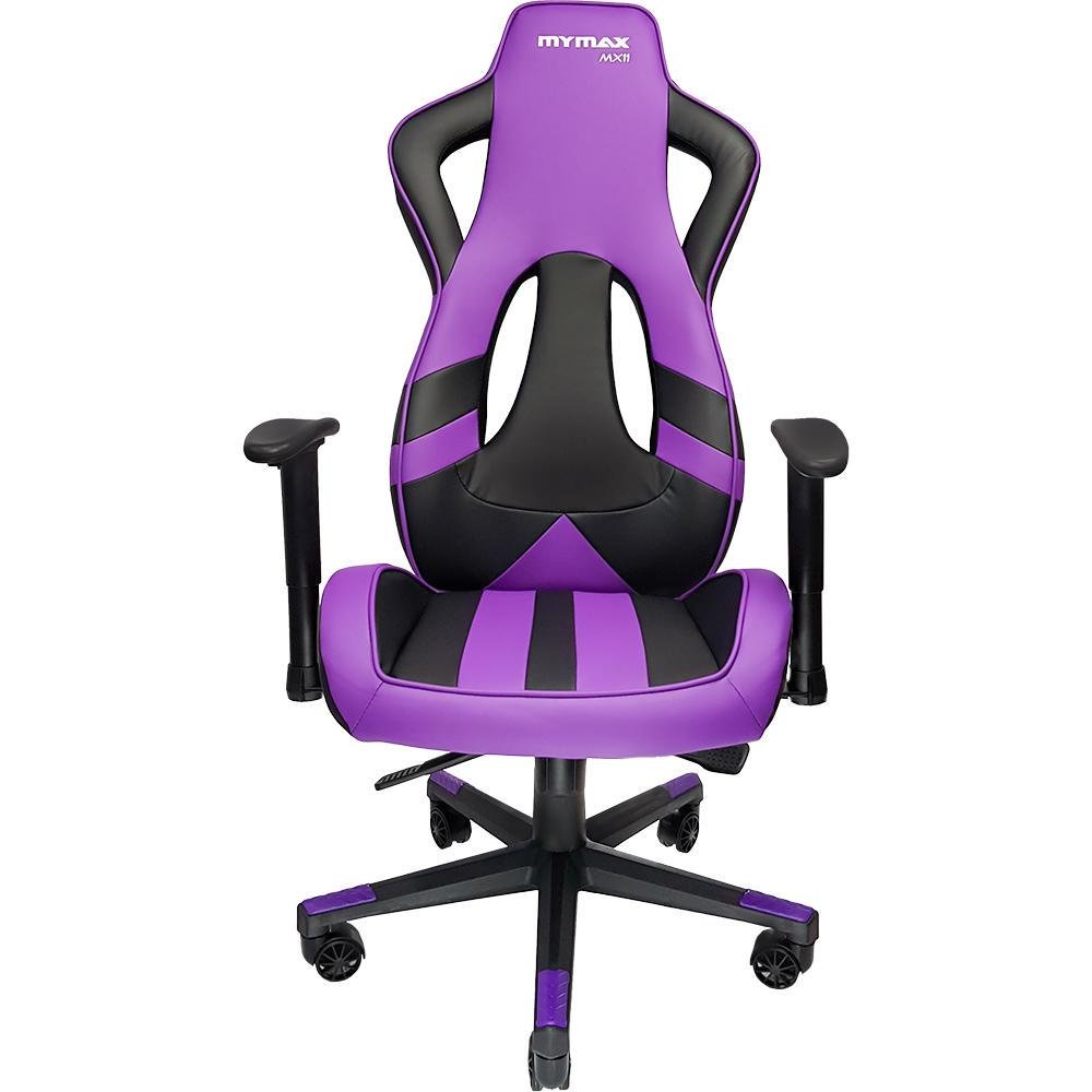 Cadeira Gamer Mx Girat Ria Preto E Roxo Mymax