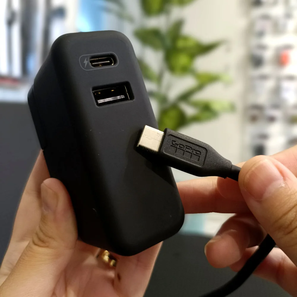 Carregador De Parede Dual Supercharger Para Gopro