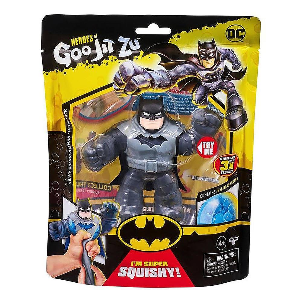 Boneco Elástico De 11cm Batman Com Armadura Goo